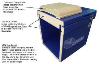 NEW 105Qt True Blue Coolers Ice Chest Cooler Box Tailgate Beer Marine 
