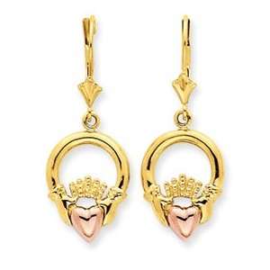  14k Claddagh Leverback Earrings   JewelryWeb Jewelry
