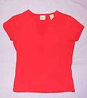Copper Key Red Cut Out Neckline Tee T shirt Top small s