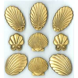  Jolees Boutique Parcel Stamped Seashells Arts, Crafts & Sewing