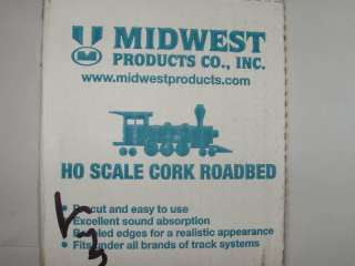 MIDWEST CORK ROADBED HO SCALE 1 PIECES ONLY 36 LONG  