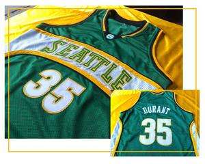 Seattle Supersonics Retro Away Jersey Kevin Durant #35 MINT  