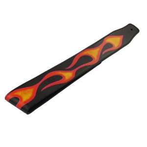  Flames Leather Guitar Strap Musical Instruments