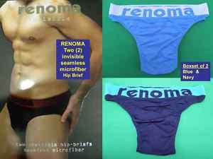 RENOMA INVISIBLE seamless microfiber BRIEF 2pcs 28 33  