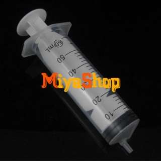  Plastic Syringe Sampler Lab Accurate Nutrient Measuring 50ml  