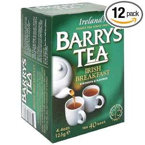 Barrys Irish Breakfast Tea, 40 Count Box (Pack of 12)  