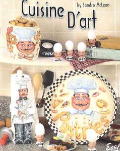 CUISINE DART Sandra McLean Chefs Painting Book New  