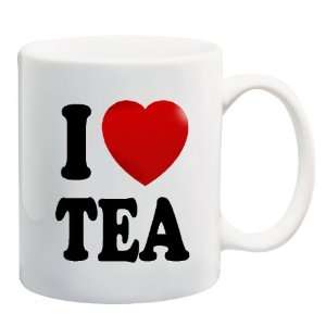  I LOVE TEA Mug Coffee Cup ~ Heart Tea 
