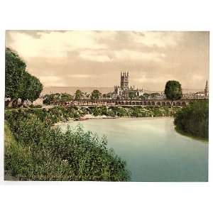   Cathedral from river,Gloucester,England,c1895