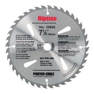  Cable 12820 Riptide 7 1/4 Inch 40 Tooth ATB Thin Kerf Crosscutting 