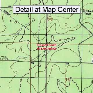  USGS Topographic Quadrangle Map   Crossett South, Arkansas 