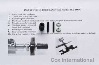 049 051 Model Engine Crankshaft Crankcase Crank Assembly Tool for Cox 