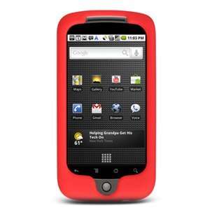   Skin Case for Google Nexus One (Red) Cell Phones & Accessories