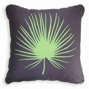  Frond Decorative Pillows in Lime/Slate
