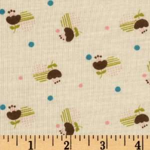  62 Wide Jersey Knit Floral Ivory Fabric By The Yard 