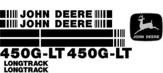 John Deere 450G LT Crawler Dozer Decal Set With Stripe  