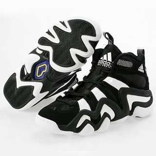 ADIDAS CRAZY 8 MENS Size 11 Black White Athletic Running Shoes 