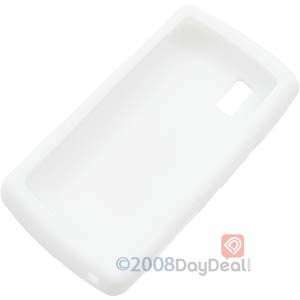   White Silicone Skin Cover for LG Vu CU920 Cell Phones & Accessories