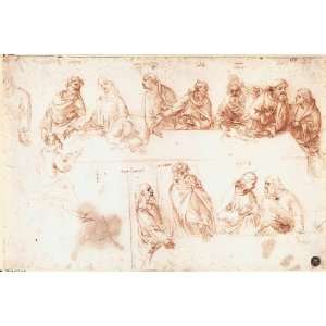  Hand Made Oil Reproduction   Leonardo Da Vinci   24 x 16 