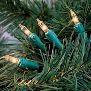  Clear Holiday Mini String Lights 100 Ct 27 ft Green Wire 