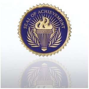  Certificate Seal   Seal of Achievement Torch   Blue/Gold 