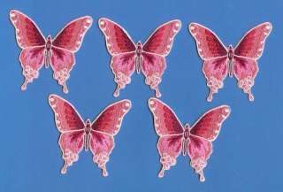 Lot Pink Butterfly Iron On Patches Crests  