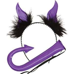  HORNS & TAIL SET PURPLE Toys & Games