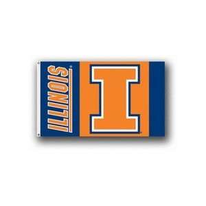  Illinois Fighting Illini I Premium 3 x 5 Flag Sports 