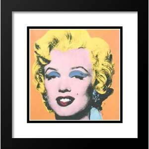 Warhol Framed and Double Matted Art 33x41 Marilyn,Orange 