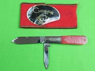 Vintage CRIPPLE CREEK EFFINGHAM Folding Pocket Knife  