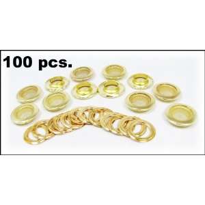   . Shiny Brass 1 (outside diameter) Screened Grommets with Washers