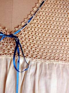   Victorian Corset Cover/Camisole Cotton & Crochet 35 Bust  