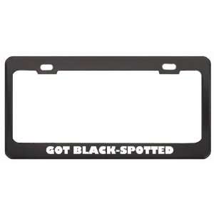 Got Black Spotted Cuscus? Animals Pets Black Metal License Plate Frame 