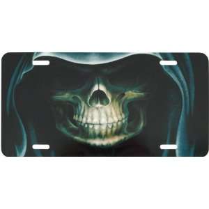  Grim Reaper Skull Custom License Plate Novelty Tag from 