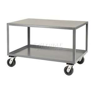  All Welded Portable Steel Table 3 Shelves 48x24 3000 Lb 