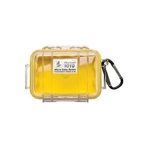 Pelican Products 1010 Micro Case 4.37x2.87x1.68 Inch Clear Yellow 
