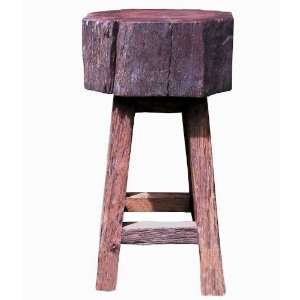  GroovyStuff Teak Stump Seat 24 Stool
