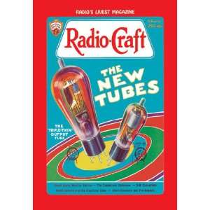 Radio Craft The Triple Twin Output Tube 12x18 Giclee on canvas 