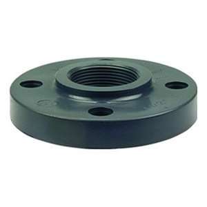  3 FPT PVC Sched 80 1Pc Solid Threaded Flange