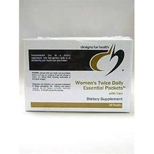 Designs for Health   Womens Twice Daily EPwith Iron 60 pkts [Health 