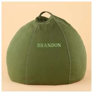   Bags & Floor Cushions Kids Green Cotton Beanbag Chair