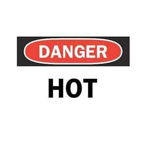  Danger Sign,7 X 10in,r And Bk/wht,hot   BRADY Everything 