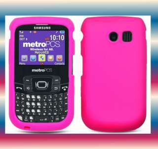 Silicon Hot.Pink Straight Talk Samsung SCH R375C Soft Gel Skin Phone 