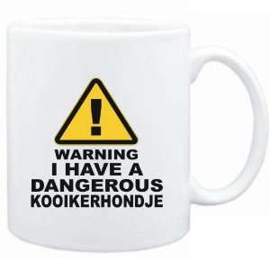  Mug White  WARNING  DANGEROUS Kooikerhondje  Dogs 
