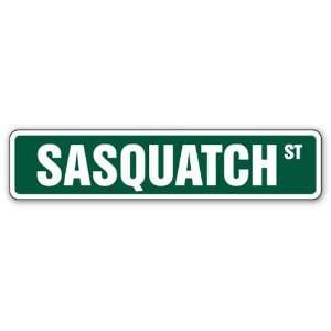  SASQUATCH  Street Sign  bigfoot ape like animal gift 