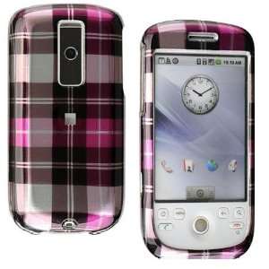  HTC G2 / HTC Magic / My Touch Crystal Case Hot Pink Check 
