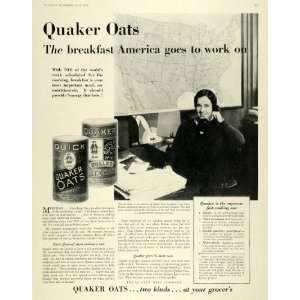  1930 Ad Quaker Oats Breakfast Julius Kayser and Company 