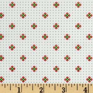   Baltimore Diamond Dots White Fabric By The Yard Arts, Crafts & Sewing