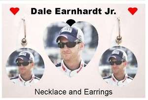 Dale Earnhardt Jr Charm Necklace Earrings #88 Nascar  