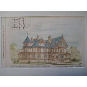    Design for Adams Nervine Asylum, Jamaica Plain, MA 